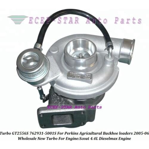 Turbo GT2556S 762931 762931-5001S Turbocharger For Perkins Agricultural Backhoe loaders 2005-06 with Scout 4.4L Dieselmax Engine