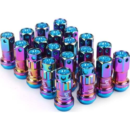 20PCS Suitable For Mitsubishi Wing God Toyota Honda RACING Wheel Screw R40 Tire Anti-theft Wheel Steel Nut