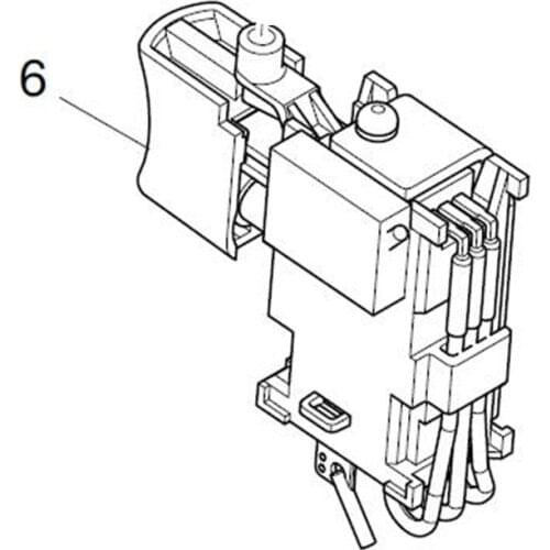 MAKITA 632A38-9 Switch For MT690E