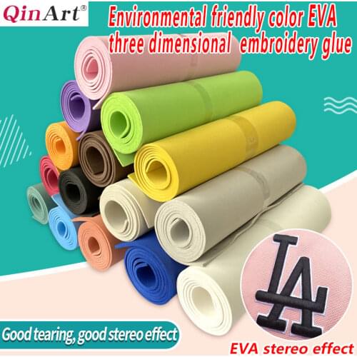 Environmental protection computer embroidery 3D EVA solid foam hardness 55 degrees 20cm * 85CM size multi thickness clothing hat