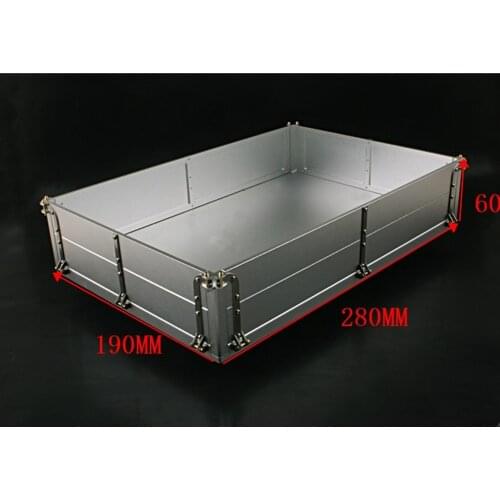 1/14 Rc Truck 8x8 6x6 Tamiya Tractor 280mm Cargo Box Body Heavy Towing Modified Remote Control Accessories Car Model LESU