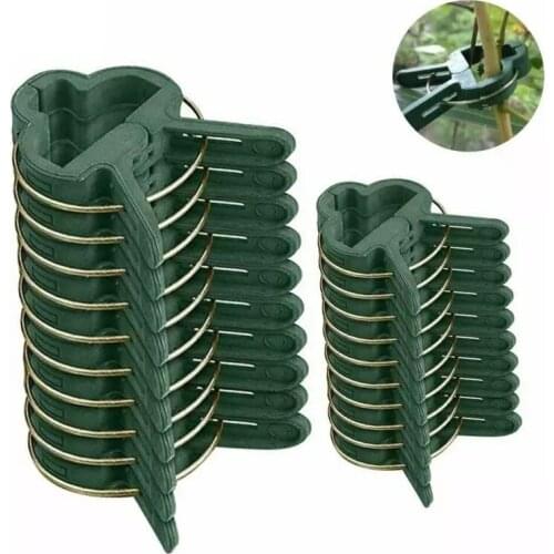 20pcs/Set Plant Clip Tomato Clip Tied Vine Clip Greenhouse Vegetable Fruit Hanging Trellis Vine Connects Holder Support Clip