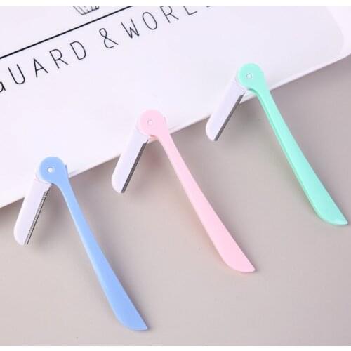 3 Pcs Novice Folding Macro Eyebrow Trimming Knife Eyebrow Scraper Blade Beauty Tool WomenS Eyebrow Shave Don'T Hurt The Skin