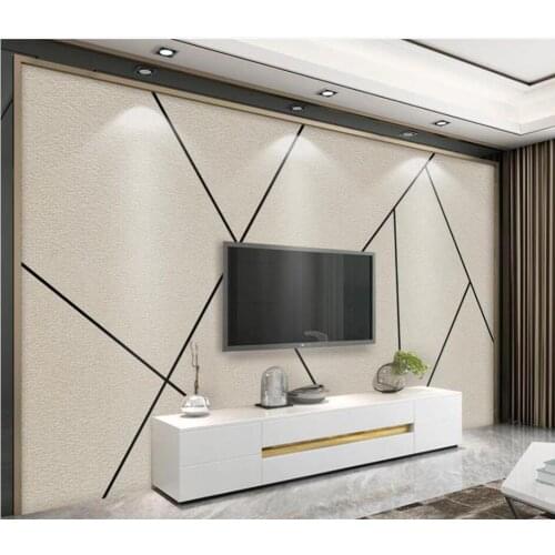 Custom 3D wallpaper mural photo wall modern minimalist geometric square background wall high-grade waterproof material