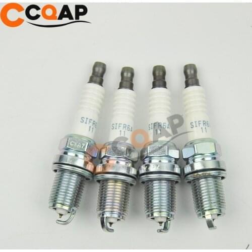 4pcs Iridium Spark Plug 22401-AA731 SIFR6A-11 For Subaru Legacy Outback 10-12 2.5 22401AA731 SIFR6A11