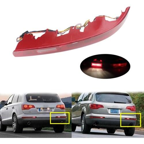 ANGRONG Rear Right Bumper Reflector Reverse Light Tail Light For AUDI Q7 2006-2015 4L