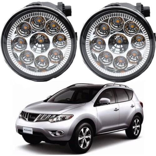 Car Front H11 LED Fog Light For Nissan Murano Z51 Closed Off-Road Vehicle Halogen lamp 2007 2008 2009 2010 2011 2012 2013 2014