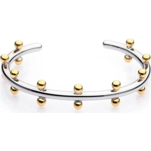 VAROLE Noeud Armband Gold Color Bracelet Manchette Bangles Metal Beads Cuff Bracelets & Bangle For Women Jewelry Pulseiras