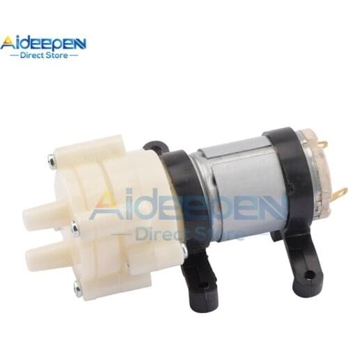 DC 12V R385 Priming Diaphragm Mini Pump Spray Motor Micro Pumps For Water Dispenser 90mm x 40mm x 35mm Max Suction 2m