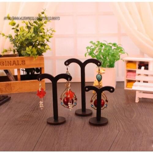 Wooden Earrings Display Stand Set Earrings Holder Jewelry Case Earing Display Props Jewelry organizer Earring Holders Stands