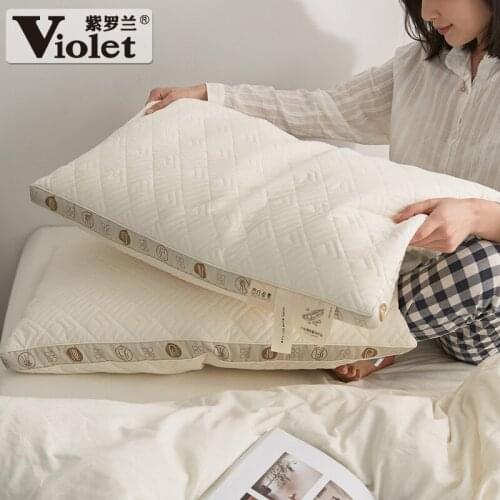 Cotton Brushed to Pu Plant Soybean Pillow Soft Hotel Pillow Pillow Insert Student Adult Pillow One Pack