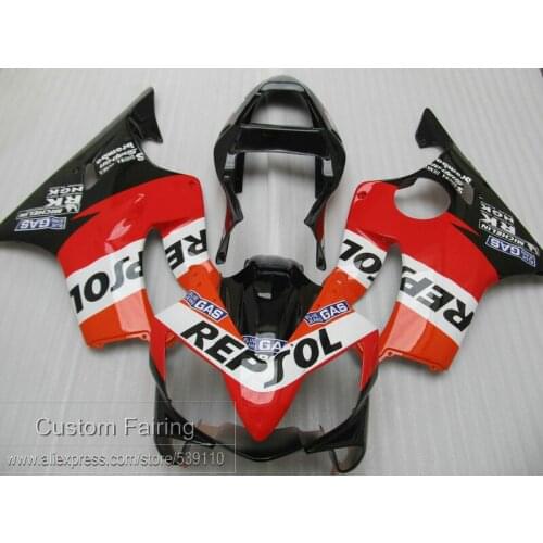 Injection molded free customize fairing kit for Honda CBR600 F4I 01 02 03 red black fairings set CBR600 F4I 2001-2003 HB17