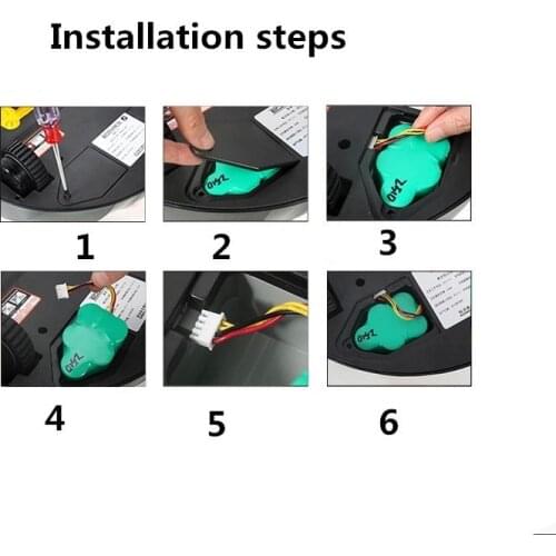 NEW 2pcs 6V 3500mAh Replacement Battery for Ecovacs Deebot D73 D76 D62 D63 D63S D65 D66 D68 D77 D79 730 760 TBD71 Robotic