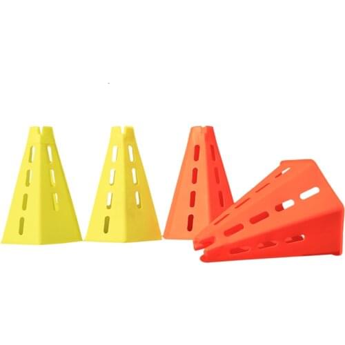 Factory wholesale high quality 2020 new type soccer training marker cone football windproof polygon sign cone