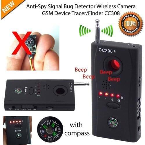 Full Range Anti - Spy Gadgets Bug Detector Mini Wireless Camera Hidden Signal GSM Device Finder Privacy Protect Security