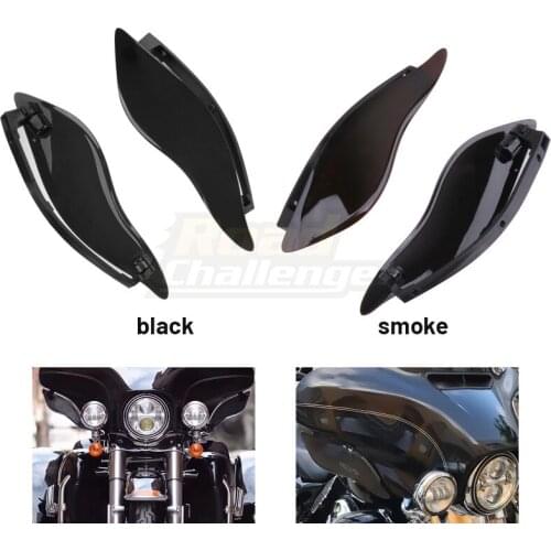 Adjustable Fairing Side Wings Air Deflectors Motorcycle Windshield For Harley Touring Electra Street Tri Glide 2014-2020 15 16