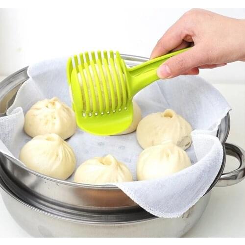 Slicer Tomato Cutter Tool Chopper Plastic Potato Lemon Cutter Holder Cooking Tool Kitchen Accessories Gadgets