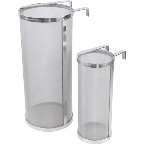 300 Micron Stainless Steel Brew Beer Hop Mesh Filter Strainer with Hook