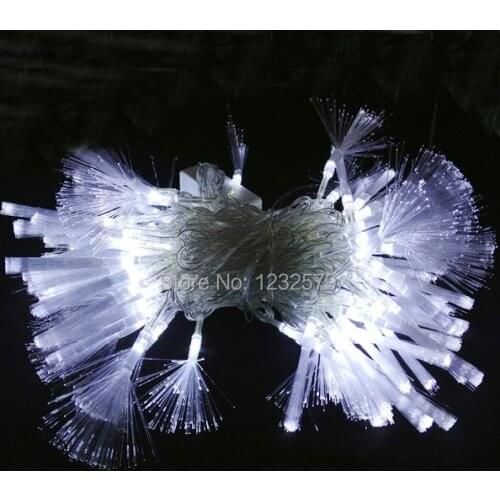 10M 100LED Optical fiber lights fairy String 8W Lamp For Decoration Christmas Xmas party Wedding Holiday 110V/220V Free shipping