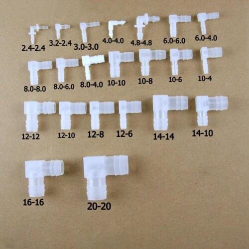 Plastic tube elbow Different dia pipe joint coupler connector soft rubber Oxygen tube Pump pipe quick fitting garden irrigation