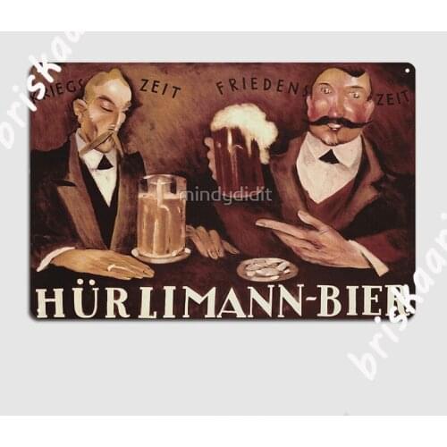 Vintage Beer Poster Metal Sign Wall Mural Funny Home Mural Painting Tin sign Poster