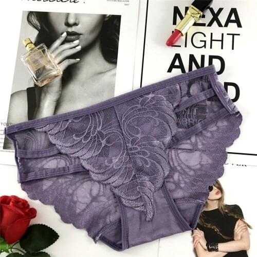 European American womens briefs panties new products breathable simple sexy lace low-waist womens panties