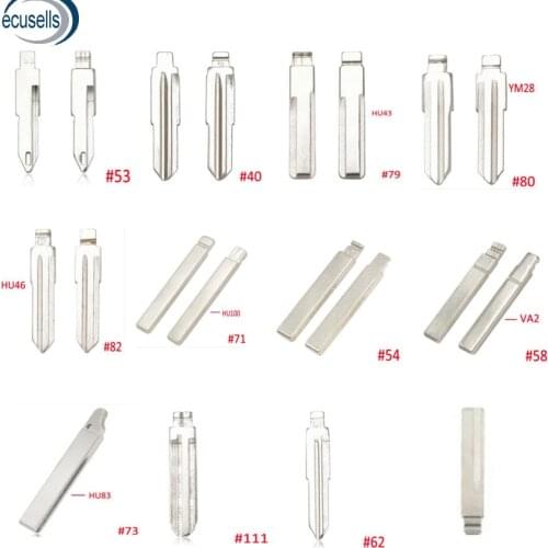 10pcs/lot, Remotes Flip Blade 79# 80# 81# 82# 71# 54# 58# 73# 111# 62# 26# 27# 33# 36# 38# 40# 50# 52# 53# for KD Remote Key