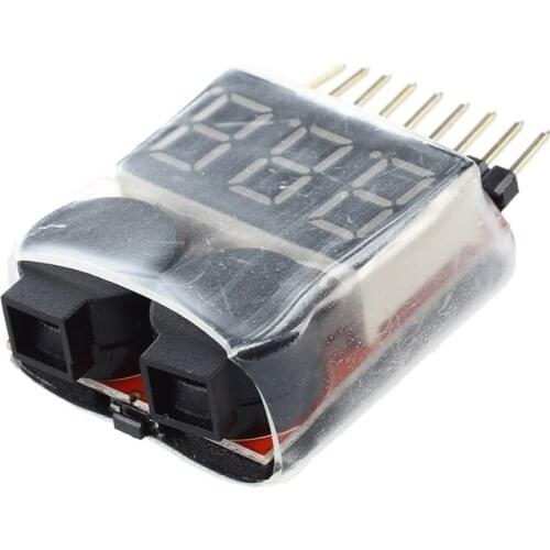 1S-8S Lipo Battery Low Voltage Tester Test VOLTMETRE test monitor Buzzer alarm indicator
