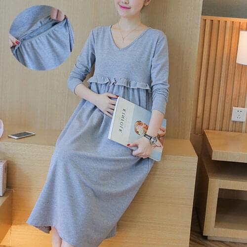 2017 Cotton Maternity Casual Dresses Clothes for Pregnant Women SizeM-2XL Summer Dress Pregnancy Clothing vestido longs