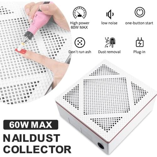 Nail Dust Collector Machine Detachable Filter Screen Nail Vacuum Filter Fan for Nail Drills Nail Extension for Home Nail Salon