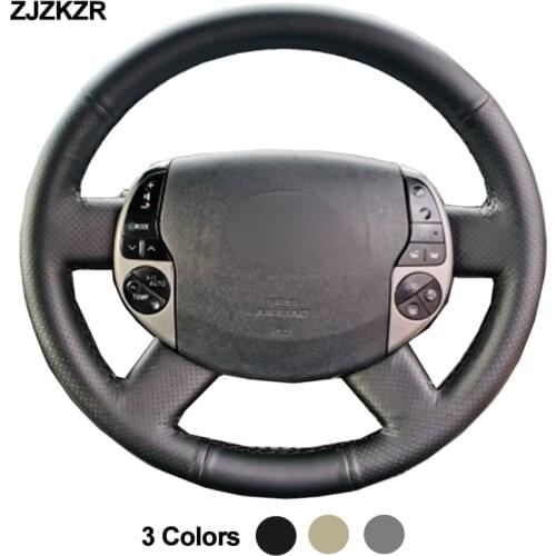 Car Auto Steering-Wheel Cover For Toyota Prius 20(XW20) 2004 -2009 Braid on the Steering wheel Funda Volante 2005 2006 2007 2008