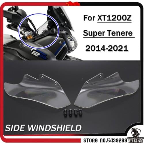 New Windshield Clear Windscreen Wind Deflecto For Yamaha XT1200Z XT 1200 Z Super Tenere 2014-2021 Side Windshield 2020 2019 2018