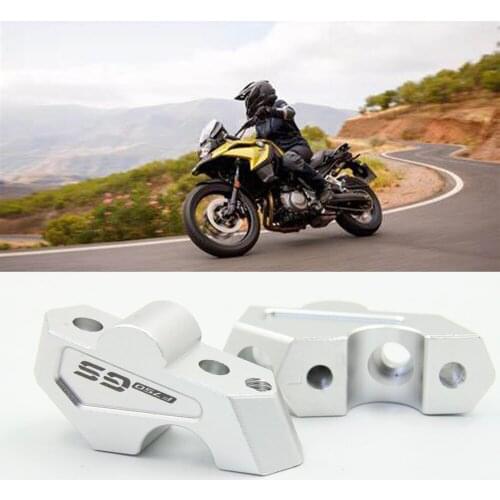 F750GS F750 GS 2018 2019 22MM Handlebar Risers Clamp Height up also Backward Extend Adapters with Bolts for BMW 2018 2019 F750GS