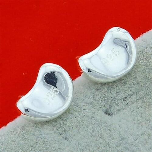 Delicate 925 Sliver Plated Peas Earrings For Women Trendy Engagement Birthday Anniversary Fashion Jewelry