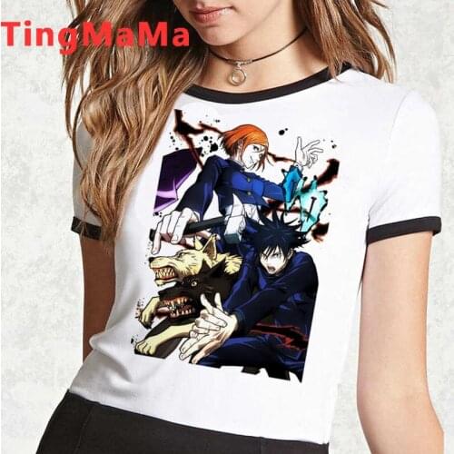 Jujutsu Kaisen Gojo Satoru Yuji Itadori top tees clothes men aesthetic kawaii grunge top tees harajuku plus size