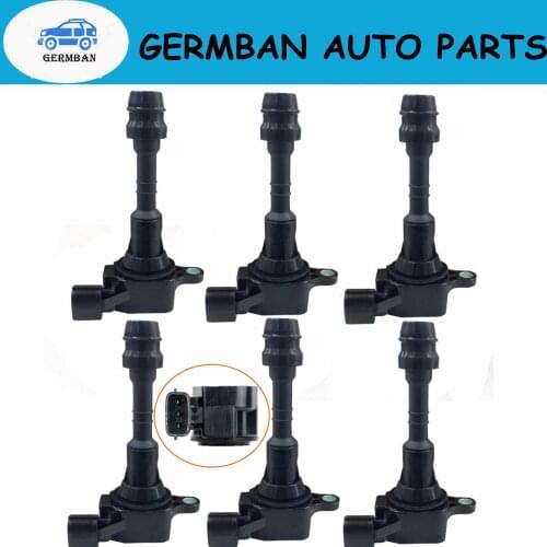 Free Shipping 6PCS 22448-AL60C 22448-AL615 22448-AL61C Ignition Coils For Infiniti G35 M35 350Z FX35 3.5L V6 VQ35DE 22448AL60C