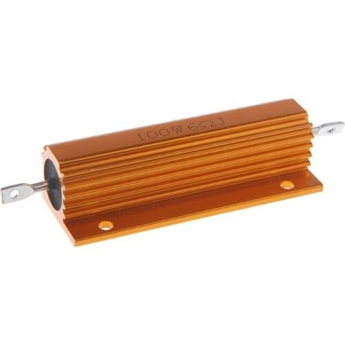 RipengPI 100W Shell Power Aluminum Housed Case Wirewound Resistor 1/2/4/6/8/10 Ohm