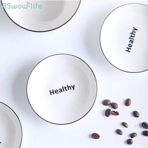 Creative Household Soy Sauce Dishes Tableware Ceramics Dish Set Small Serving Plate Fruit Round Side Plates Restaurant Dinner