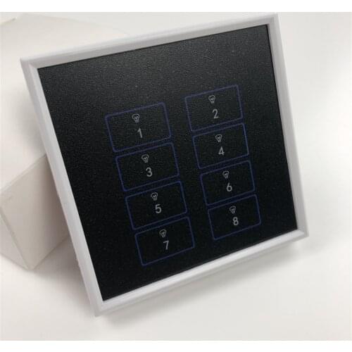 Kincony 8 Gang Button Dry Contactor Node Self Reset Switch Wall 86 Module for KC868 Smart Home Automation Controller System