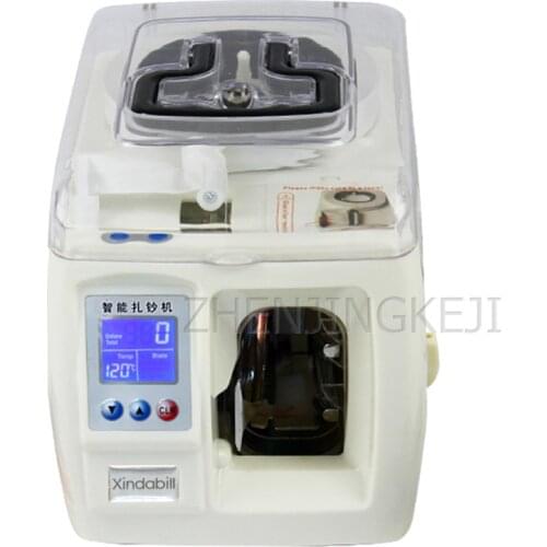 Small Bundle Money Machine Bank Bundle Banknotes Mini Tie Up Make Money Strapping Machine Liquid Crystal Display Tool 110V/220V