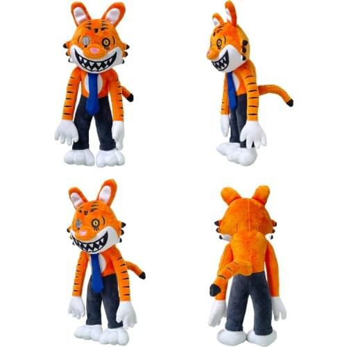 New Mr Hopps Playhouse 2 Plush Toy Soft Doll Mr Stripes Tiger Stuffed Animal Toys Kawawii Game Plushie Figure For Kids Gifts