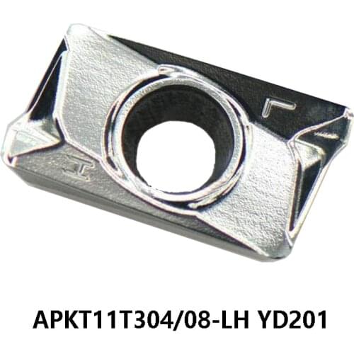 Original APKT11T3 APKT11T304-LH APKT11T308-LH YD201 APKT 11T304 11T308 Carbide Inserts Lathe Cutter Turning Tool for Aluminum