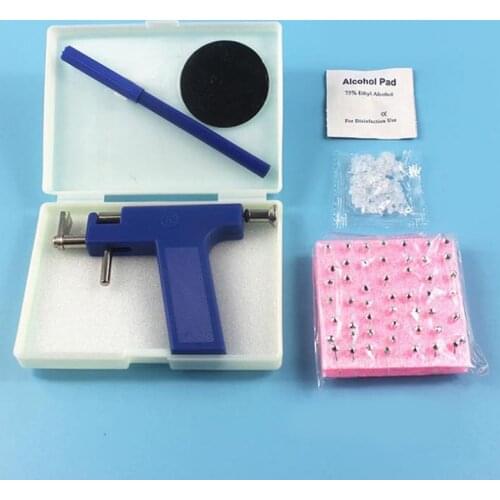 Ear Nose Body Navel Piercing Gun With Ears Studs Tools Disposable Sterile Ear Piercing Tool Kit With 72/98pcs Ear Studs Jewelry