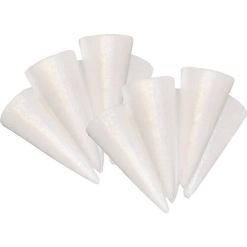 30Pcs 150mm Blank Cone Styrofoam Foam DIY Christmas Tree For Painting Craft