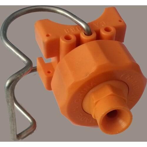 3/4" 1" 1-1/4" 1-1/2" 2" size, PP Plastic adjustable ball Full cone clamp spray nozzle