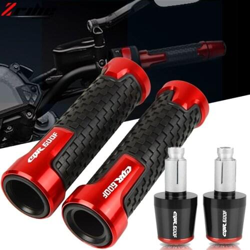 Handlebar Grips For Honda CBR600F CBR600 CBR 600 600F F2 F3 F4 F4i Motorcycle CNC Aluminum Handle Handle bar Ends Grip Cap Plugs