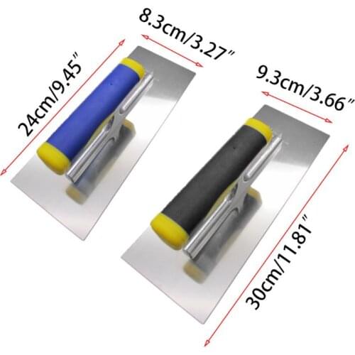 Professional Plastering Skimming Trowel Spreader Stainless Steel Tile Flooring Grout Grouting Float Wall Floor Tiling Hand Tool