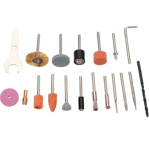 40pcs/Set Mini Metal Wooden Work Rotary Drill Tool Accessories 1/8'' Shank Sanding Carving Grinder DIYPower Polisher Rotaty Tool