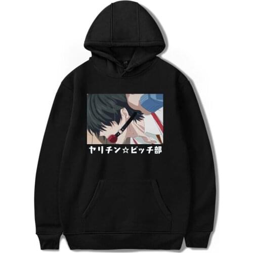 Yarichin b Club Japanese Anime Hoodies Aesthetics Man/Woman Unisex Sweatshirt Fashion Pullover Harajuku Oversized Clothing Tops