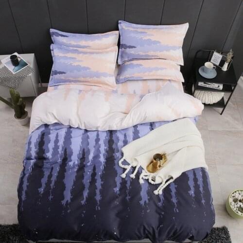 Ultra Soft Microfiber Duvet Cover Set Tree Birch printed Night Twin Full Double Queen for Kids Boys Bed Sheet Pillow shams